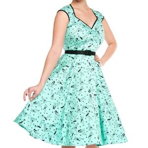 PUG Heidi Dress in Mint Pinup